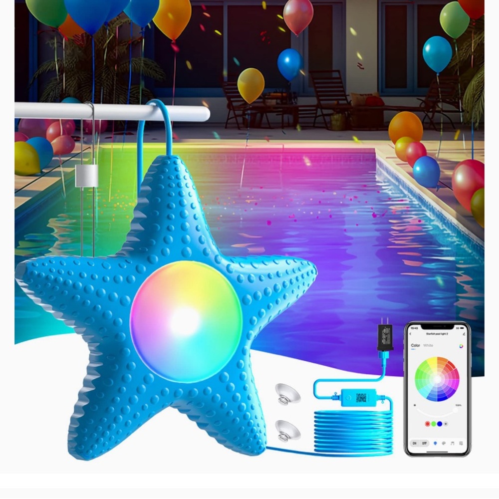LED starfish pool light